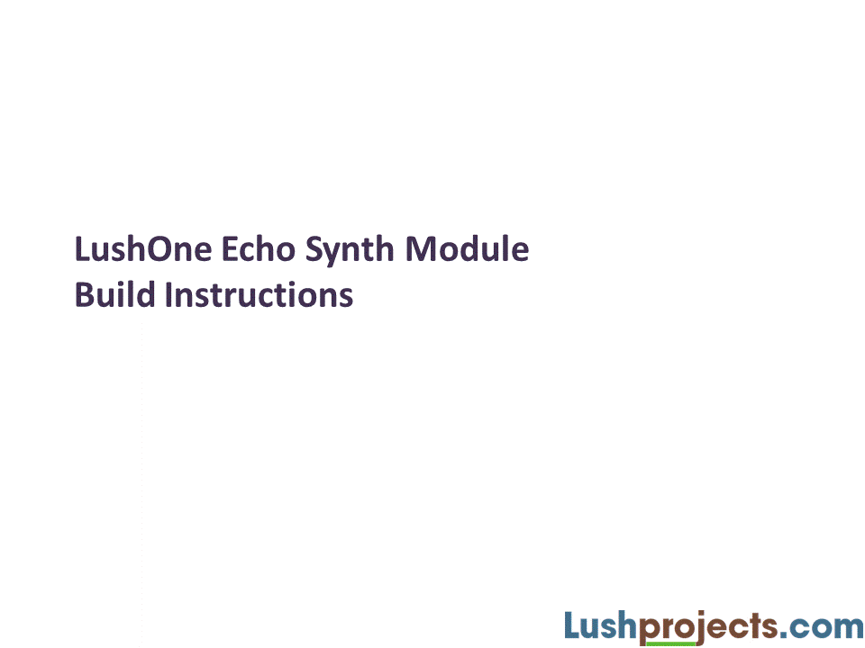 Build Instructions